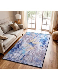 Status Contract Status Contract Rugs for Living Room | (3ft x 5ft) (Print) Carpet for Living Room Decor | Anti Skid Backing Home Essentials | Boho Rugs for Living Room, ice Velvet, Multicolor, Rectangular  - Image 1
