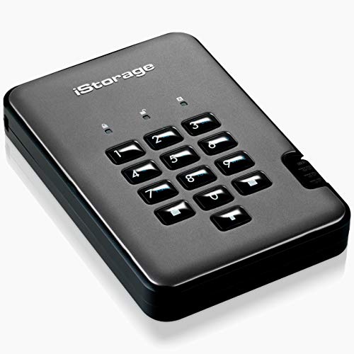 iStorage diskAshur PRO2 HDD 2TB | Secure Portable Hard Drive | FIPS Level 3 certified | Password Protected | Dust/Water-Resistant | Hardware encryption - Image 2