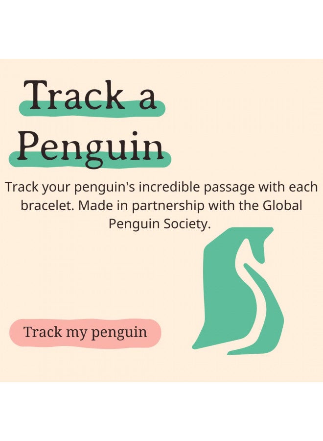 Fahlo Penguin Tracking Bracelet, Elastic, supports Global Penguin Society, one size fits most for Men and Women (Seafoam) - Image 2