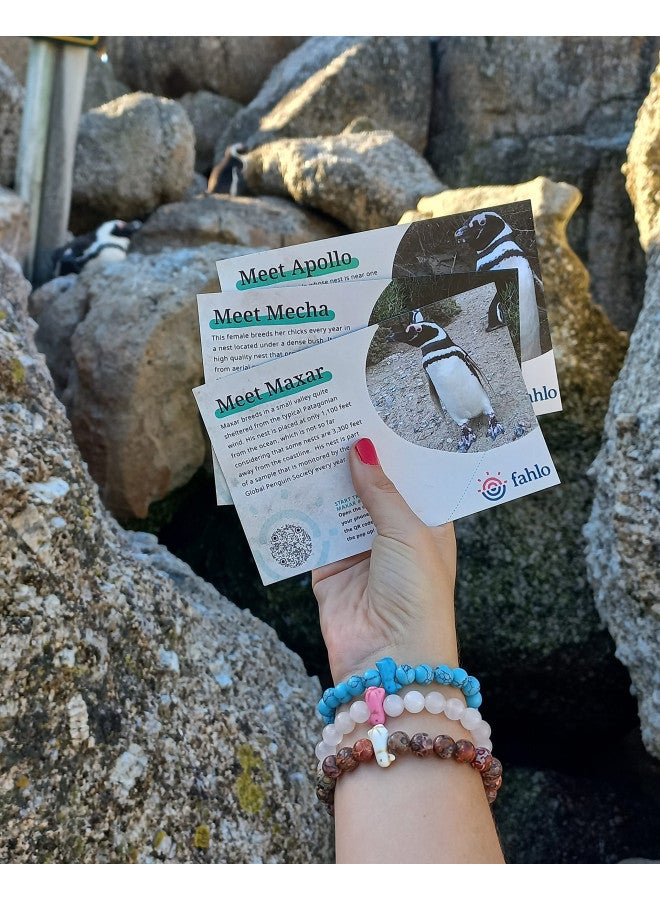 Fahlo Penguin Tracking Bracelet, Elastic, supports Global Penguin Society, one size fits most for Men and Women (Seafoam) - Image 4
