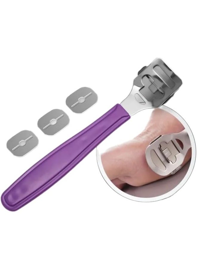 Dead Skin Scrubber with 3 Interchangeable Steel Blades, Multiple Colors Available - Image 1