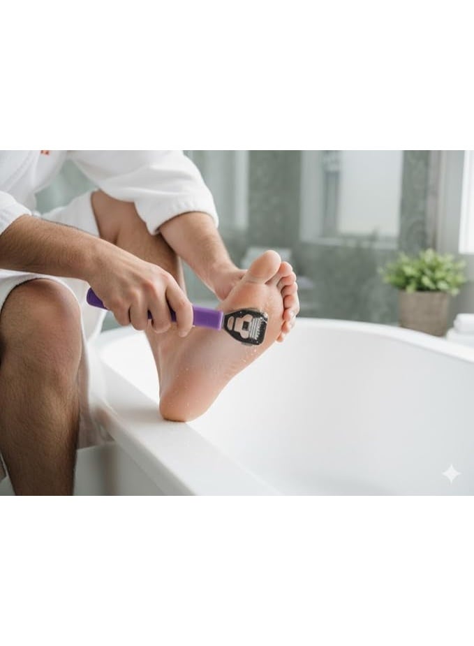 Dead Skin Scrubber with 3 Interchangeable Steel Blades, Multiple Colors Available - Image 3