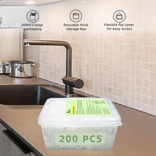 XMALL Disposable Residue Filtering Bag 200 PCS, Suitable For Collecting Garbage And Debris From Kitchen Sinks And Bathroom Drains To Prevent Blockages In Waterways, Kitchen Essentials Sink Filter Nets - Image 4