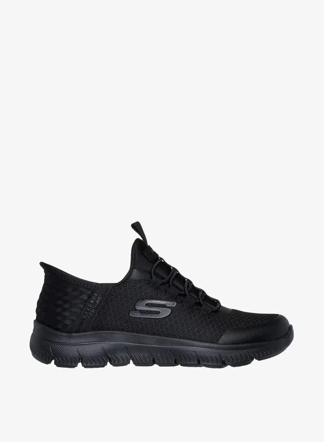 سكيتشرز Boys Mesh Detail Sports Shoes With Lace-Up Closure - Summits