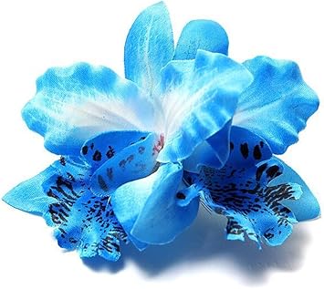 HugeStore Pack of 10 Womens Girls Orchid Flowers Leopard Hair Clip Hair Accessories Hair Pins - Image 4