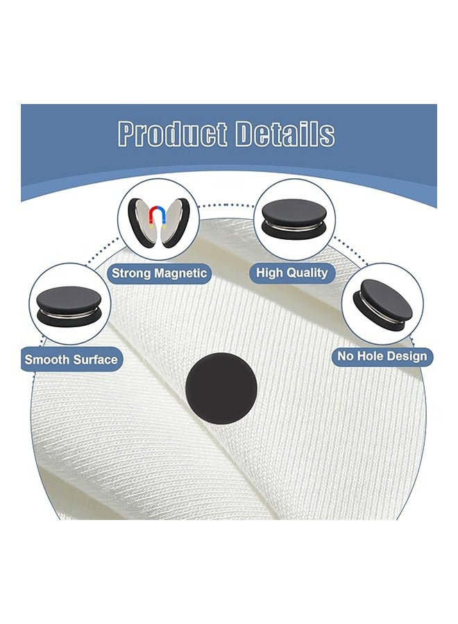 Lemon 4 Pcs Hijab Magnetic Pin, Multi-Purpose Strong Brooch, Small Scarf Clasp for Pinless Scarf Women Clothes Hijabs Scarves - Image 3