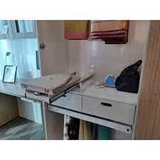 EBCO Ebco Products Aurora Wardrobe Pull Out Ironing Board Grey  - Image 2