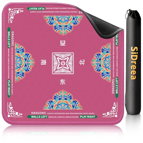 SiDreea Mahjong Mat 324324 Inch Noise Reduction AntiSlip Mahjong Mat for Table Mahjong Table Mat for Poker Card Board Games Table Mat Tile Games Dominoes - Image 1