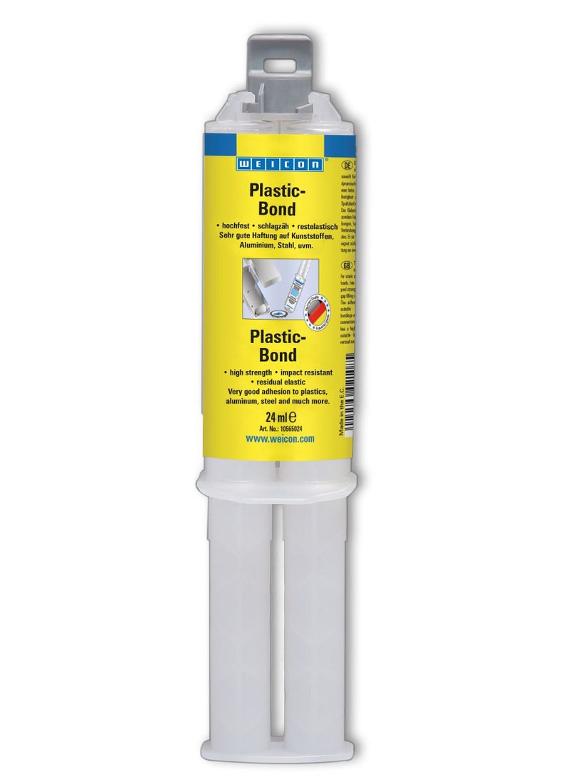 Weicon Plastic-Bond | 24 ml | Structural Adhesive For Plastic, Aluminum, steel And Many More 