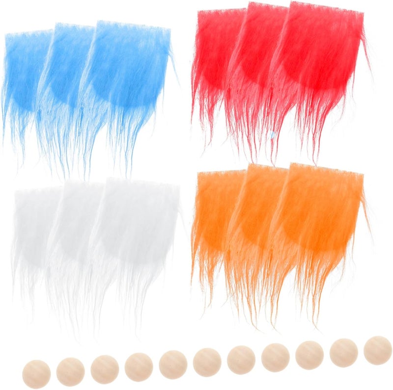 1set Pre-Cut Beard Kit Gnome Beards for DIY Faux Fur Trim for Boys and Girls - Image 1