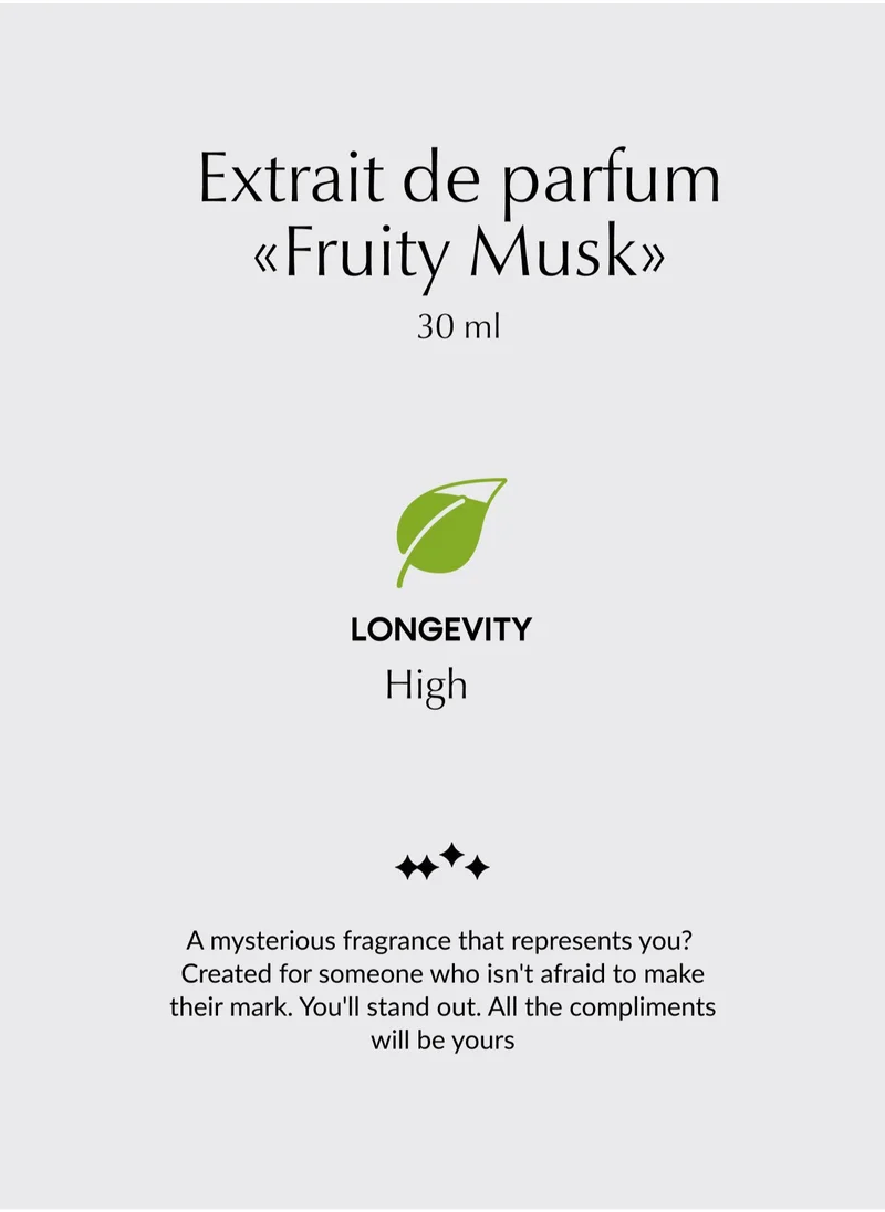 PREPARFUMER From France Fruity Musk 30ml - Fruity Scent with Blackcurrant & Passion Fruit - Luxury Fragrance - Long Lasting With Lily Notes