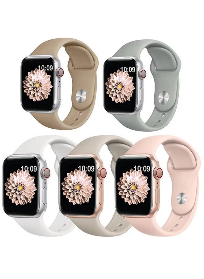 keloray Silicone Sport Bands For Apple Watch Series 10 9 8 7 6 5 4 SE 38/40/41/42mm Soft Silicone Waterproof Smartwatch Band - Image 1