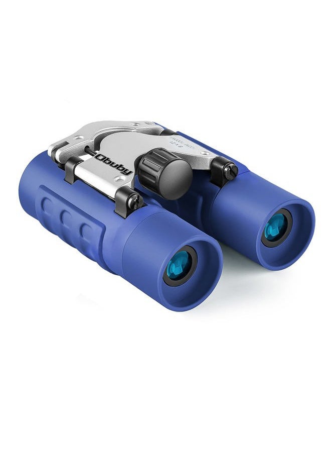 Obuby Obuby Real Binoculars for Kids Gifts for 3-12 Years Boys Girls 8x21 High-Resolution Optics Mini Compact Binocular Toys Shockproof Folding Small Telescope for Bird Watching,Travel, Camping, Blue  - Image 1