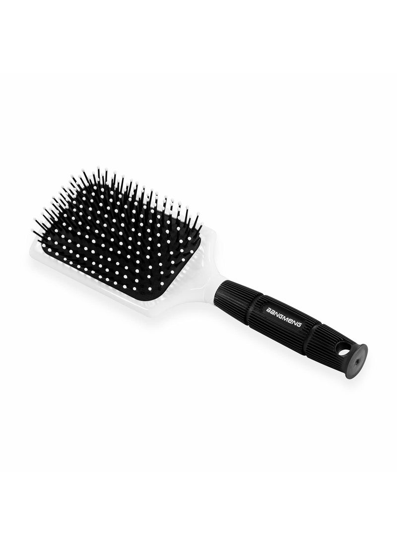 BANGMENG Hair Brush, Paddle Brush with Cushion Base, Daily Paddle Hair Brushes for Women Men Kids Long Short Thick Thin Straight Fine Hair 
