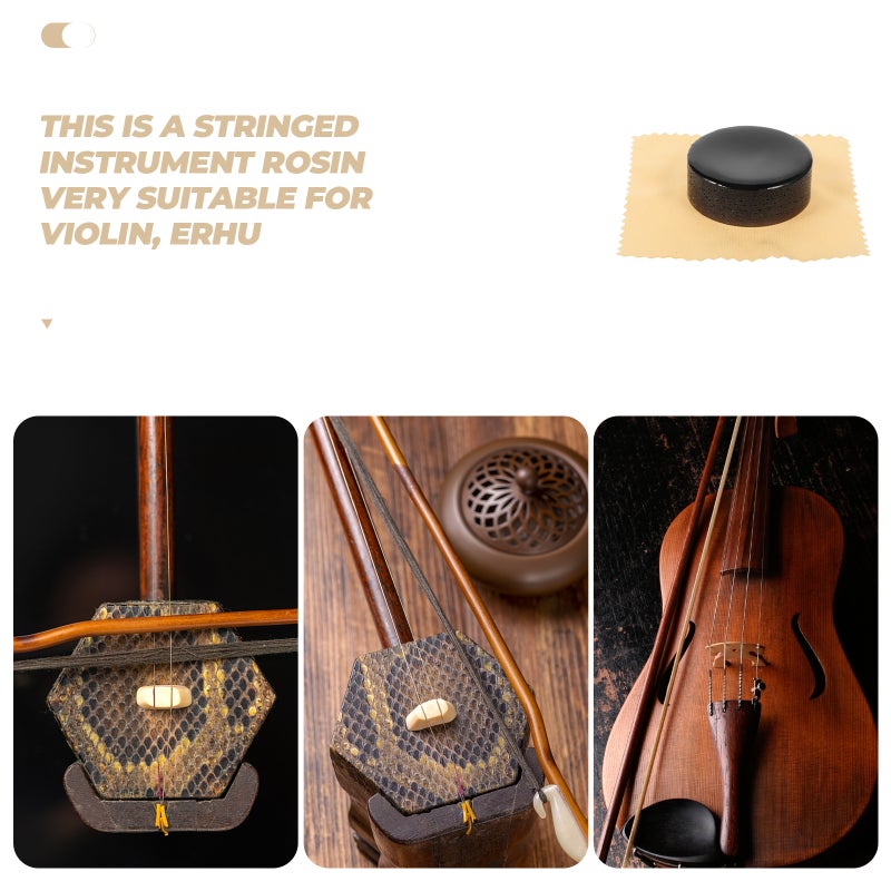 4pcs String Rosins Professional Violin Musical Instrument Supplies (Black) - Image 3
