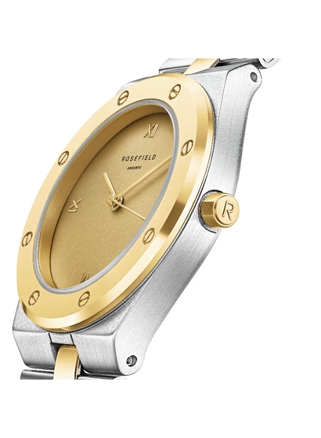 Rosefield  Rosefield Rose Cappucino Matte Duotone Gold Silver Watch  | Best Price UAE