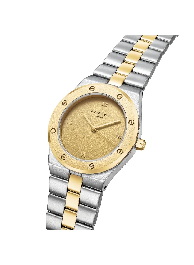 Rosefield  Rosefield Rose Cappucino Matte Duotone Gold Silver Watch  | Best Price UAE
