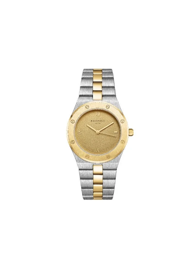 RoseField Rosefield Rose Cappucino Matte Duotone Gold Silver Watch