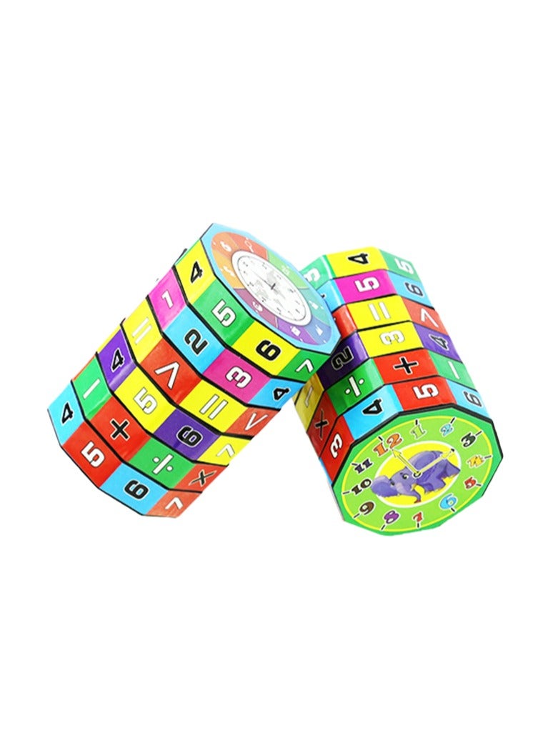 Montessori Math Learning Cube for Kids – Colorful Educational Arithmetic Puzzle Toy (Addition, Subtraction, Multiplication) - Image 2