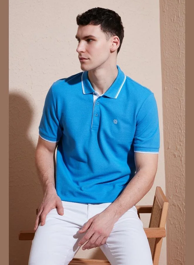 Buratti  Buratti 100% Cotton Buttoned Regular Fit Polo Collar T Shirt Men's POLO COLLAR T SHIRT 5902118 for Men | Best Price UAE