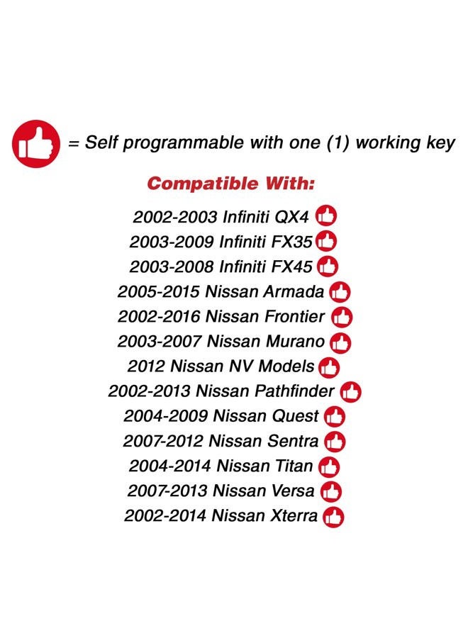 KeylessOption 2 Item Bundle 1 Key Fob Keyless Entry Remote 1 Uncut for 46 Chip Ignition Key - Image 4