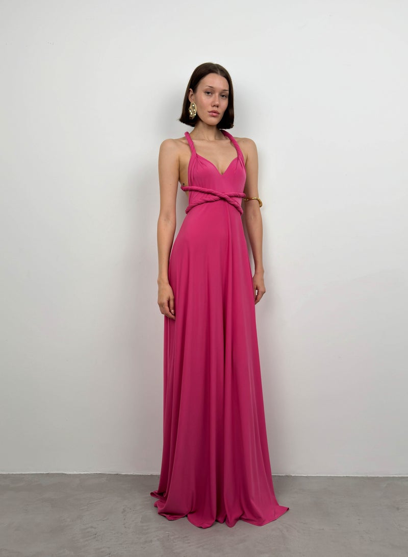 Maxi Gown Twist Halter  - Image 1