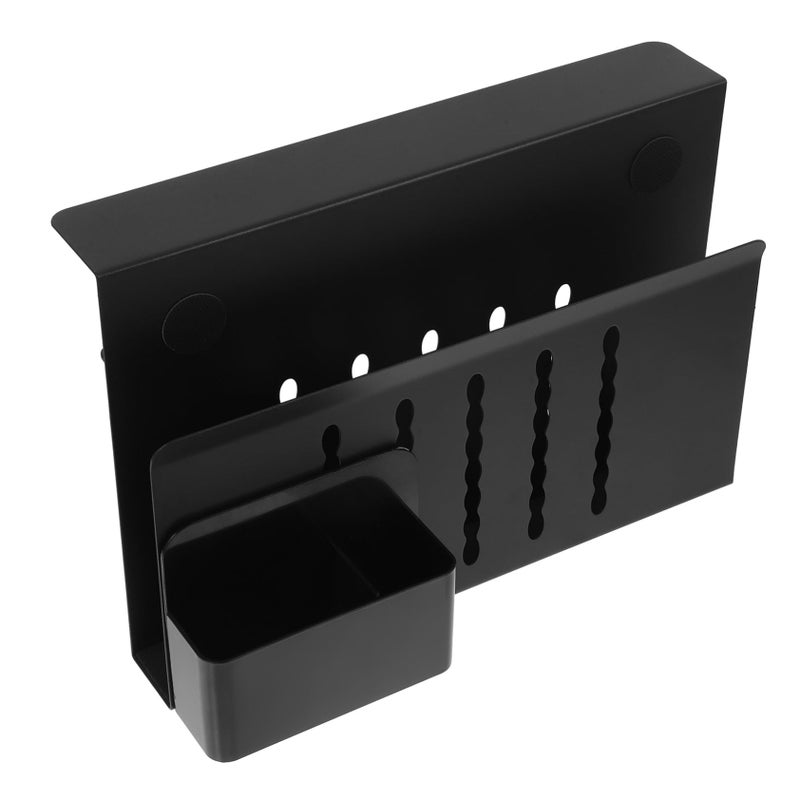 Under Desk Laptop Holder Organizer with Scratch Resistant Surface Black - Image 2