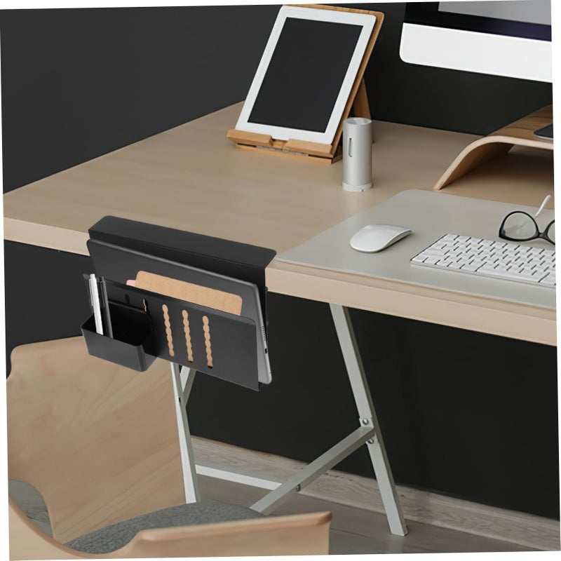 Under Desk Laptop Holder Organizer with Scratch Resistant Surface Black - Image 5