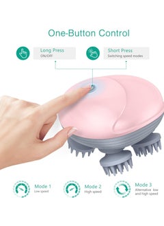 Prime by javaudan Electric Scalp Massager, Waterproof Portable Head Massager for Hair Growth Handheld Hair Massager with 4 Massage Heads, Detachable and Washable Handheld Scratcher for Deep Clean Hair Growth Head Relax  - Image 2