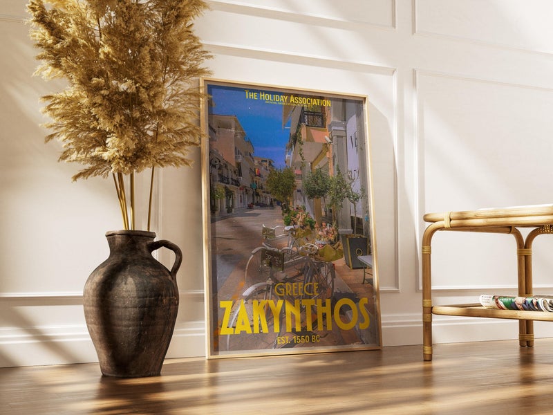 TNESSENTIAL Zante Greece Travel Poster | Retro Summer Vacation Wall Art - Image 2