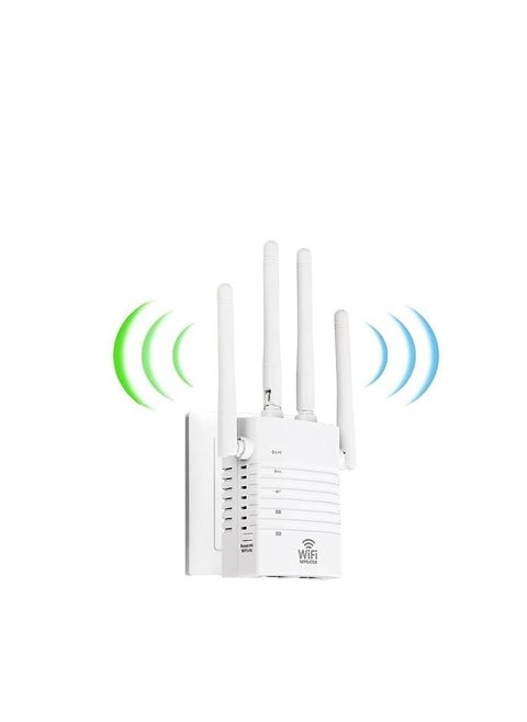 WiFi Extender, 1200Mbps WiFi Range Extender Signal Booster, Coverage up to 12880sq.ft and 105 Devices, WiFi Booster and Internet Range Extender, Internet Repeater
