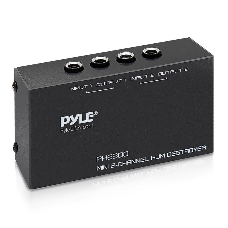 PYLEPRO Compact Mini Hum Eliminator Box2 Channel Passive Ground Loop Isolator Noise Filter AC Buzz Destroyer Hum Killer w 2 14Inch TRS Input and Output for 2 Mono 1 Stereo Signal - Image 2