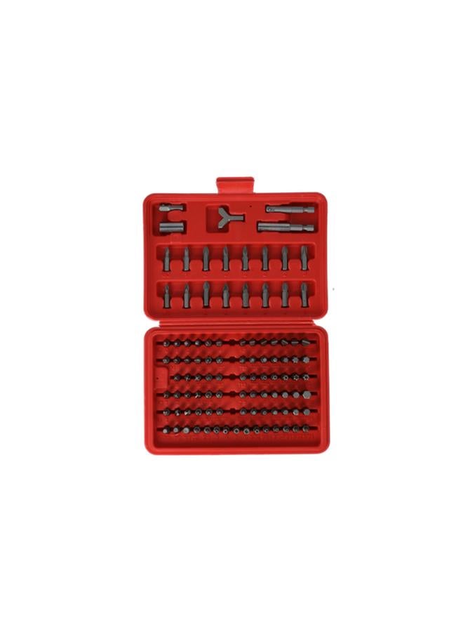 Apollo 100-Piece Screwdriver Bit Set Red and Grey - Image 2