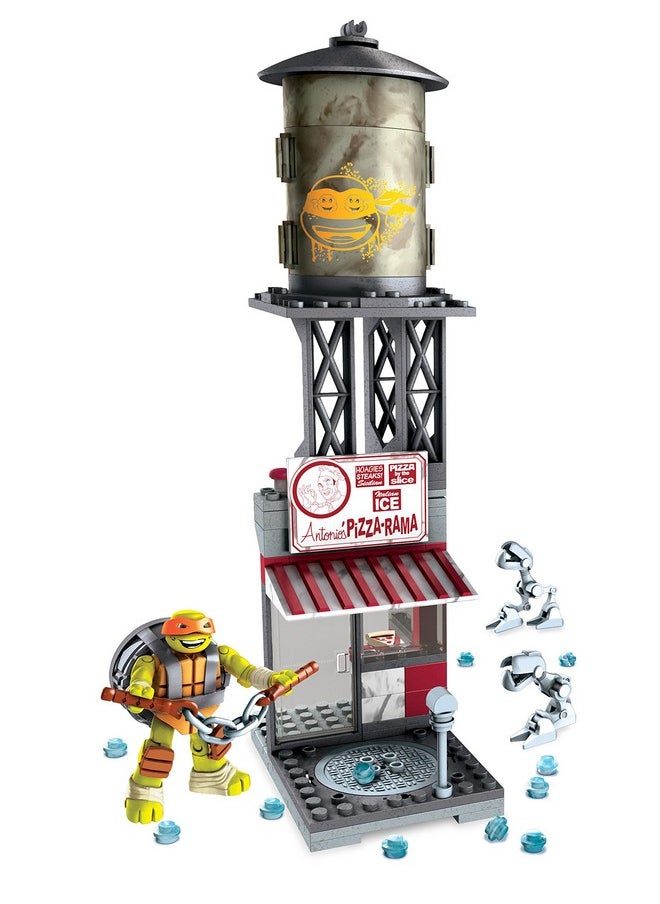 Mega Brands Mega Bloks Teenange Mutant Ninja Turtles Mikey Pizzeria Showdown Building Playset  - Image 2