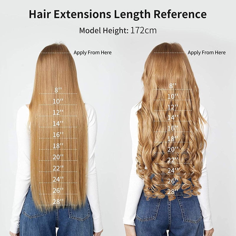 REECHO 12" 1-pack 3/4 Full Head Curly Wave Short Clips in on Synthetic Hair Extensions HE008 Hair pieces for Women 5 Clips-Dark Brown - Image 5