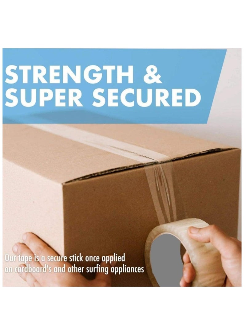 HEXAR Heavy Duty Packing Tape, 45 MM x 137 Meters 150 Yards Packaging Tape for Sealing Parcel Boxes Office Home School Use Strong Adhesive Tape Super Secure Sticky Seal (Brown, Pack of 1) - Image 4