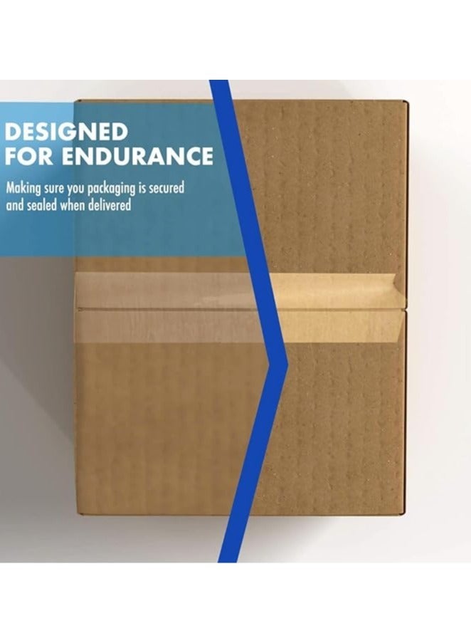 HEXAR Heavy Duty Packing Tape, 45 MM x 137 Meters 150 Yards Packaging Tape for Sealing Parcel Boxes Office Home School Use Strong Adhesive Tape Super Secure Sticky Seal (Brown, Pack of 1) - Image 2