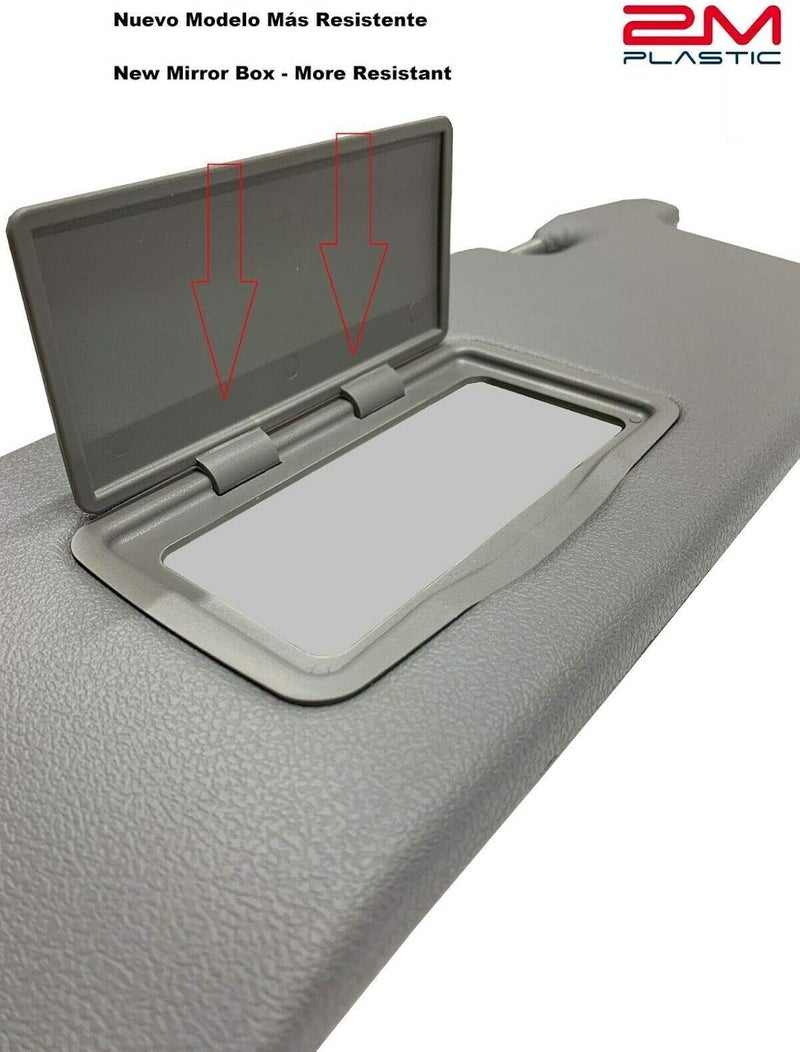 2M PLASTIC Sun Visor for Honda Civic 2001-2005 Left + Right Pair Dark Gray 2M PLASTIC - Image 3