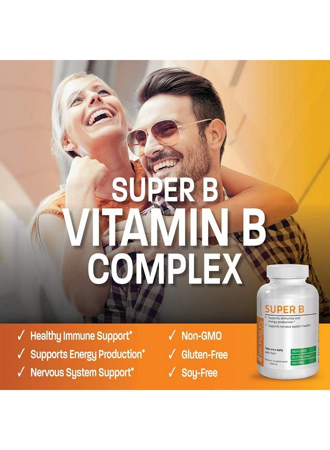 Bronson مجمع فيتامين ب (فيتامين ب1 ب2 ب3 ب6 ب9 حمض الفوليك ب12) 250 قرص - Image 4