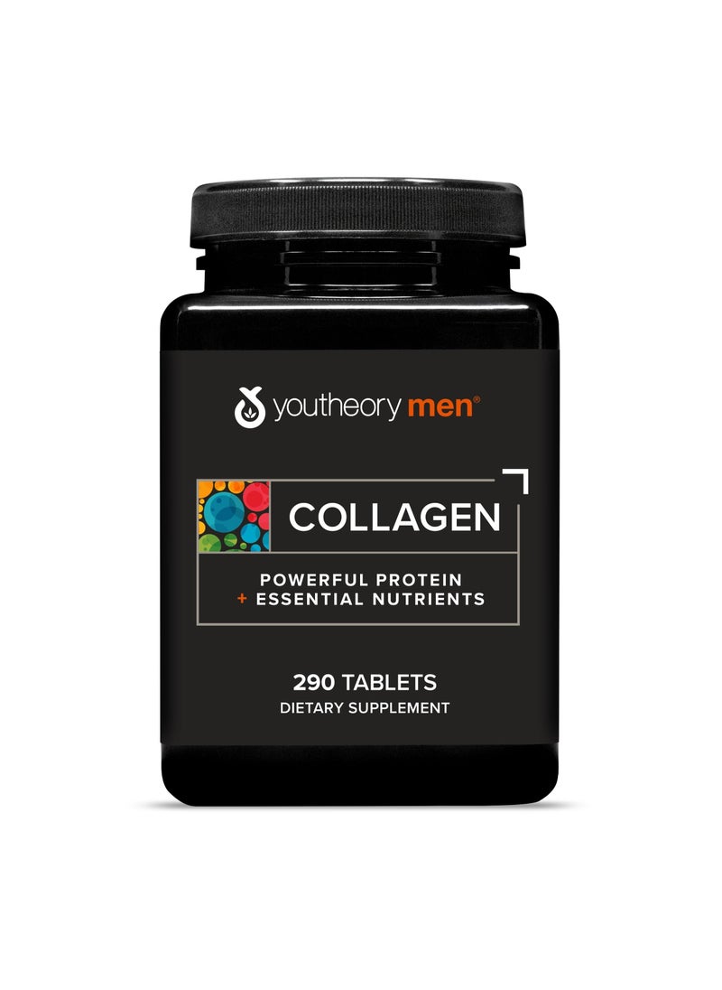youtheory - Men Collagen Powerful Protein + Essential Nutrients 290 Tablets - Image 1