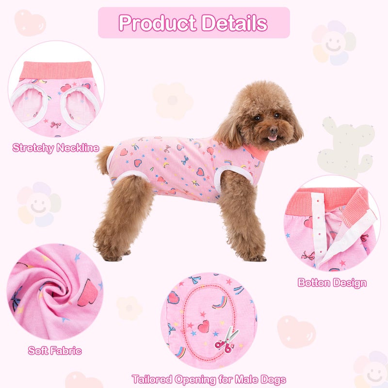 Coppthinktu Recovery Suit for Dogs After Surgery, Dog Onesie Surgery Recovery Suit for Female Spay, Soft Male Surgical Pajamas Bodysuits for Small Medium Puppy to Anti Licking Dog Cone Alternative - Image 3