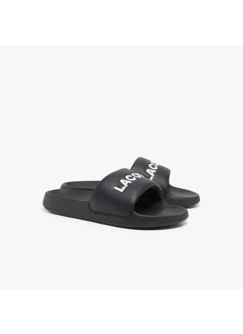 LACOSTE - Croco 1.0 Single Strap Logo Detailed Slides - Image 1