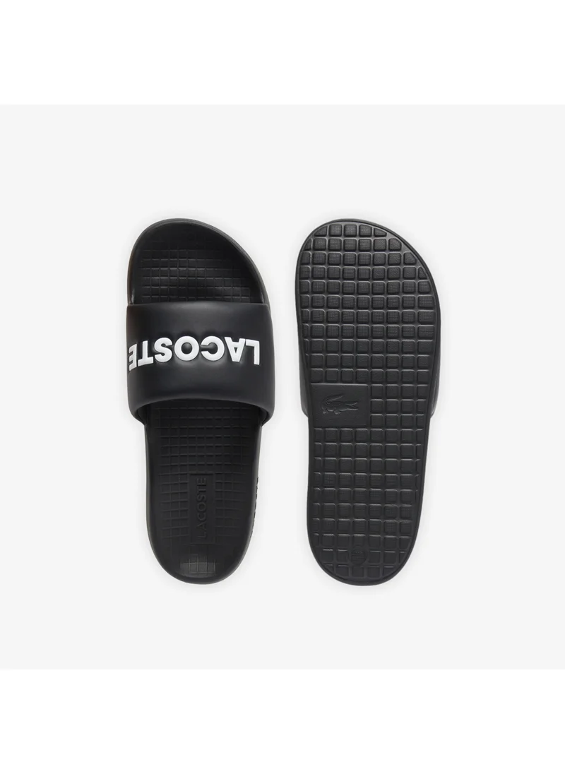 لاكوست Croco 1.0 Single Strap Logo Detailed Slides