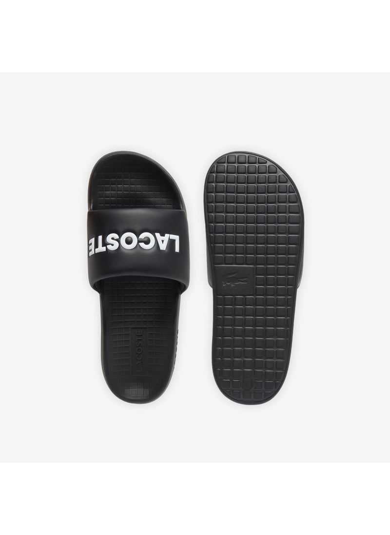 LACOSTE - Croco 1.0 Single Strap Logo Detailed Slides - Image 1