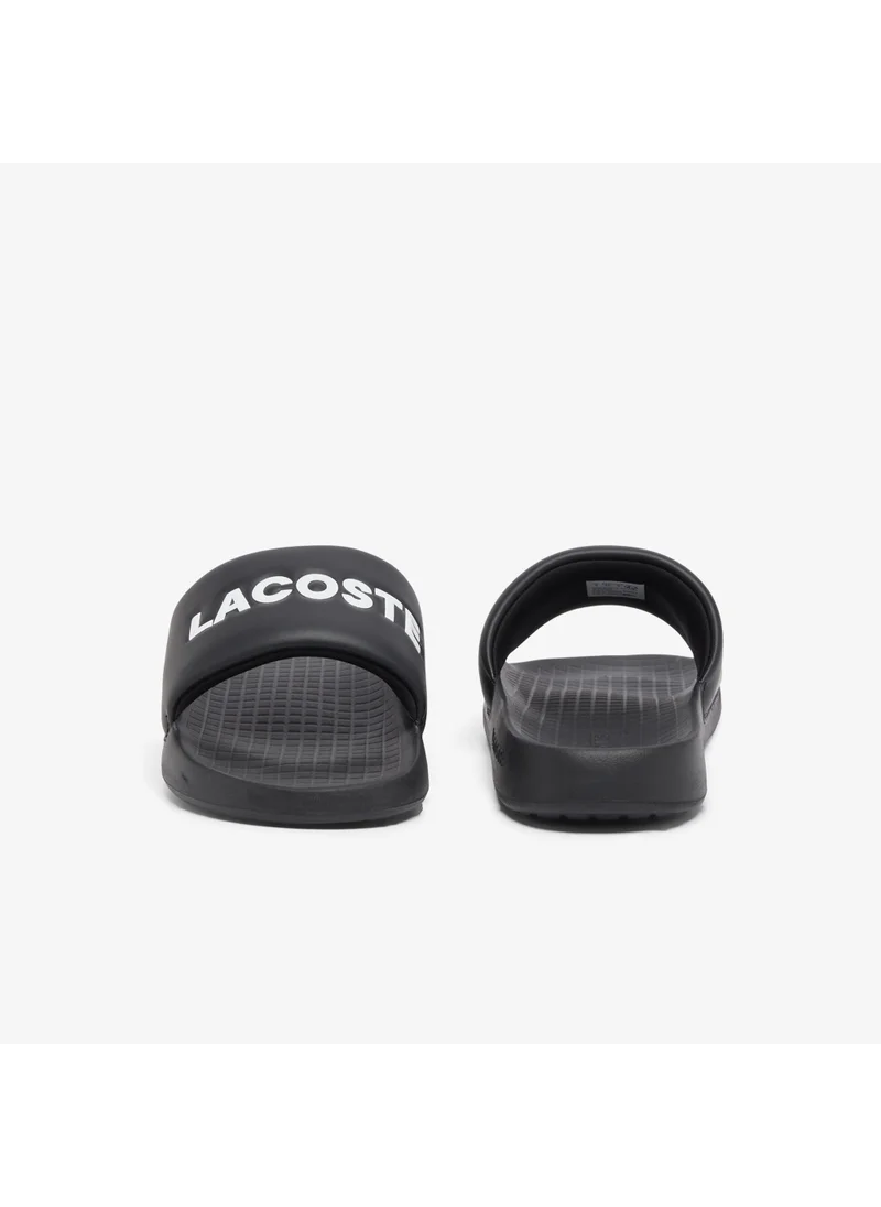 لاكوست Croco 1.0 Single Strap Logo Detailed Slides