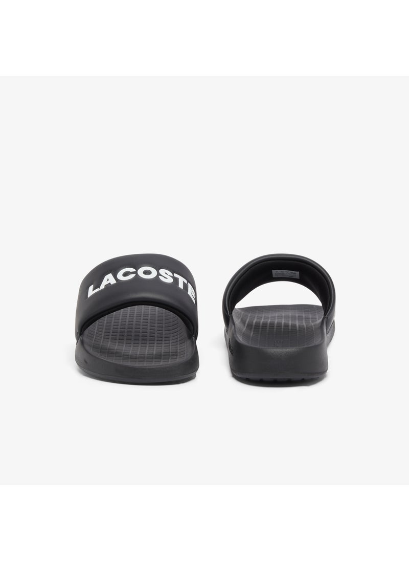 LACOSTE - Croco 1.0 Single Strap Logo Detailed Slides - Image 1