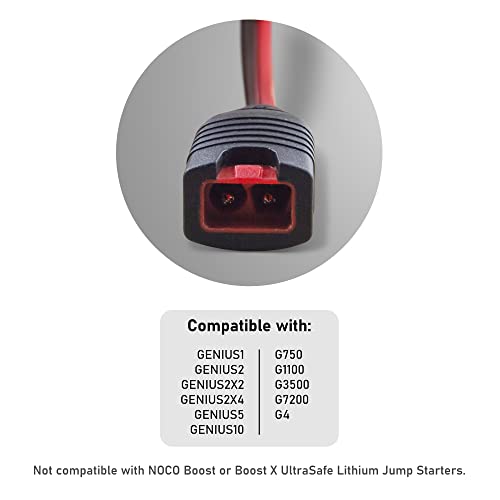 SafeAMP Wire Harness Compatible with NOCO(R) GC002 X-Connect, M6 (1/4in) Eyelet Terminal Connector - Image 4