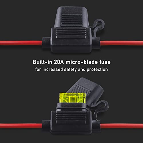 SafeAMP Wire Harness Compatible with NOCO(R) GC002 X-Connect, M6 (1/4in) Eyelet Terminal Connector - Image 5