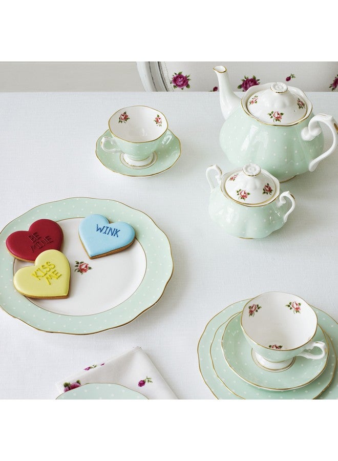 ROYAL ALBERT طقم رويال ألبرت بولكا روز 3 قطع (فنجان شاي، صحن وطبق 8 بوصة) - Image 2