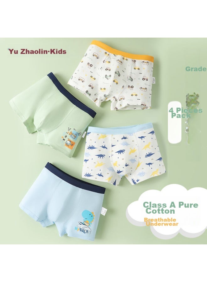 YUZHAOLIN Yuzhaolin Children's Underwear, Boys' Comfortable Boxer Briefs, Big Kids' Shorts, Boys' Toddler Shorts, Antibacterial Underpants  - Image 1